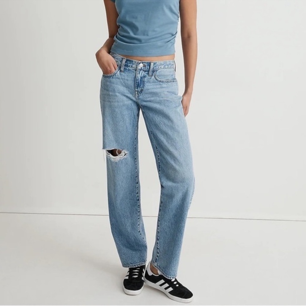 Madewell Women's Straight Leg Jeans - Light Blue